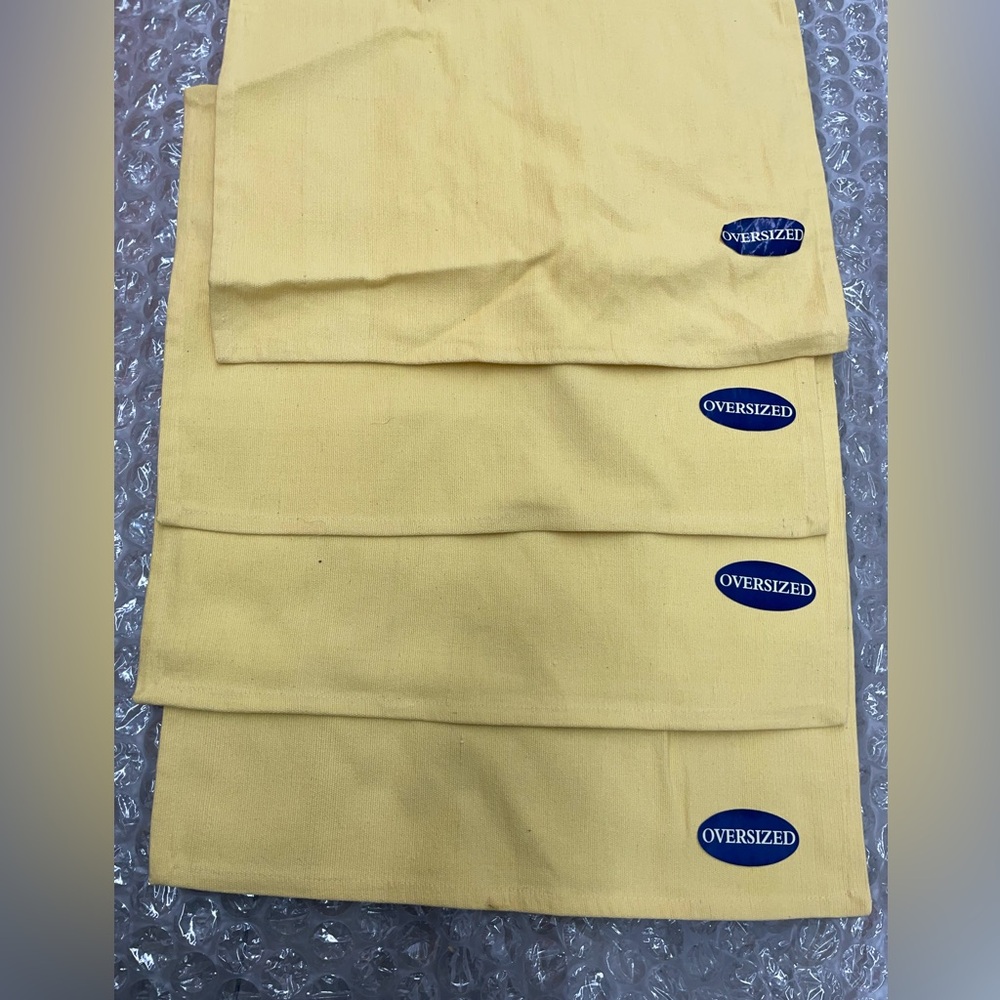 Park B Smith Yellow Cotton Placements Placemats Set of 4
